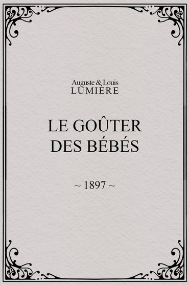 Le goûter des bébés
