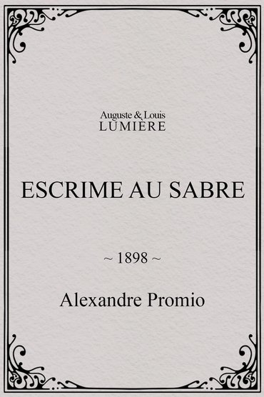 Escrime au sabre