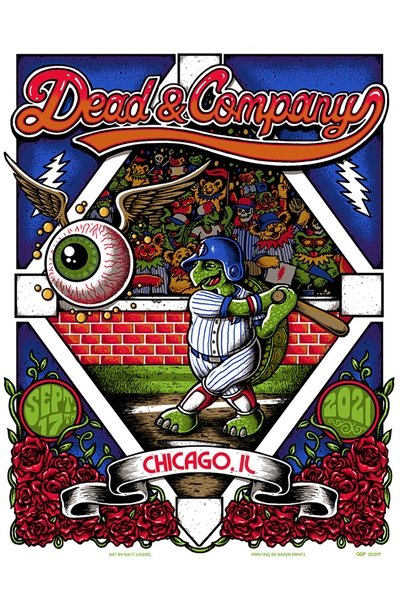 Dead & Company: 2021-09-17 Wrigley Field, Chicago, IL Poster
