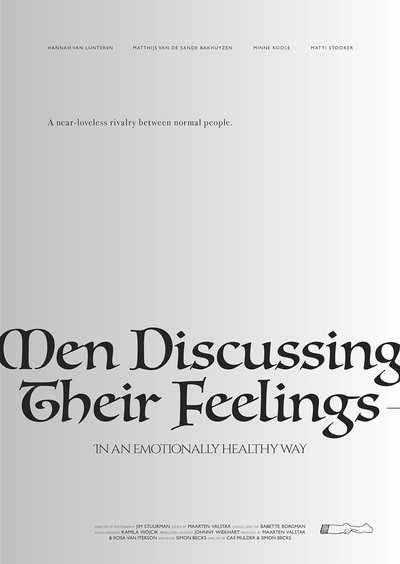 Men Discussing Their Feelings in an Emotionally Healthy Way Poster