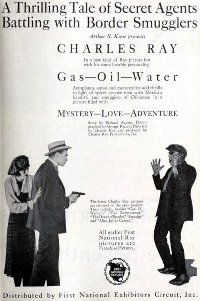 Gas, Oil and Water Poster