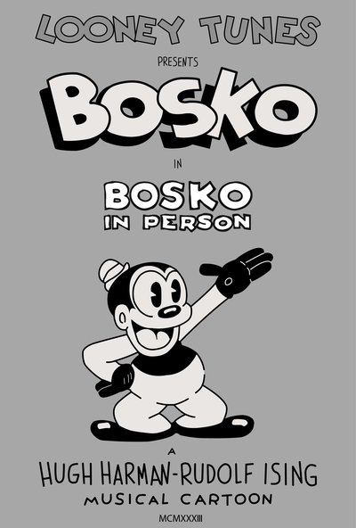 Bosko in Person Poster