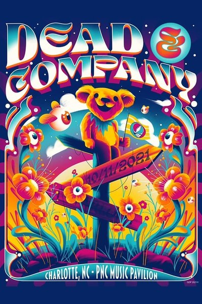 Dead & Company: 2021-10-11 PNC Music Pavilion, Charlotte, NC Poster