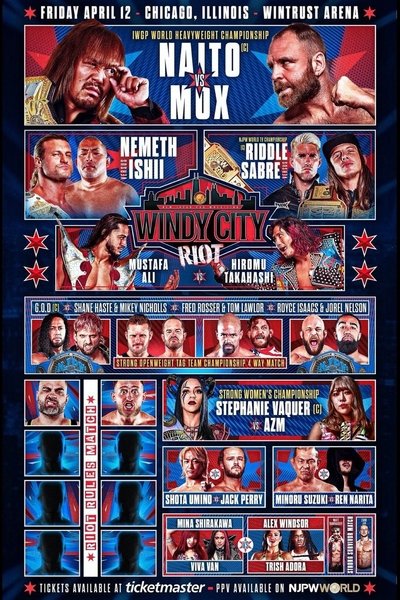 NJPW Windy City Riot Poster