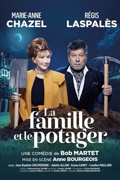 La Famille et le potager Poster