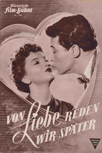 Von Liebe reden wir später Poster