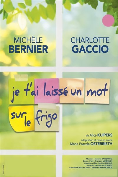 Je t'ai laissé un mot sur le frigo Poster