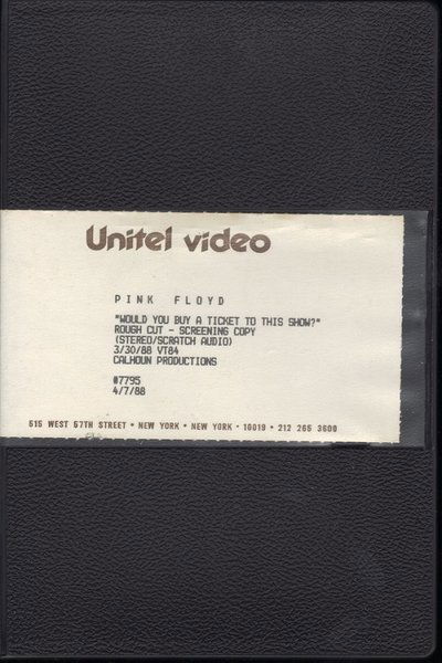 Pink Floyd - Would You Buy A Ticket To This Show? Poster