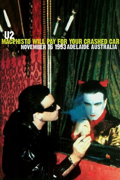 U2 Zoo TV Live in Adelaide 1993 Poster