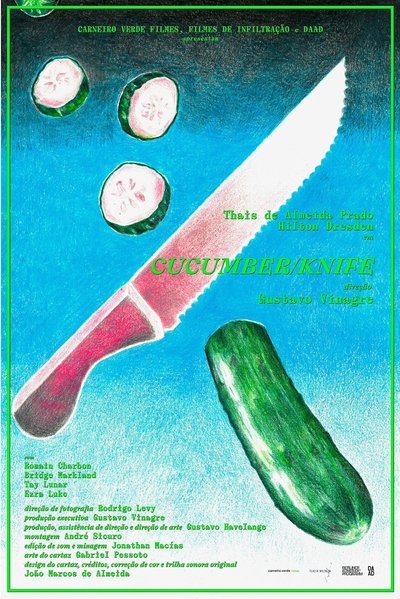 Cucumber/Knife Poster