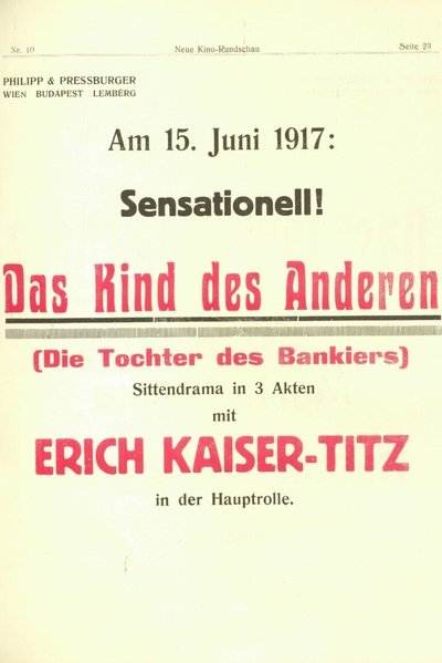 Das Kind des Anderen Poster