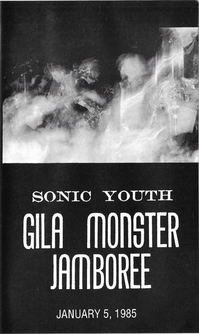 Sonic Youth - Gila Monster Jamboree - January 5, 1985 Poster