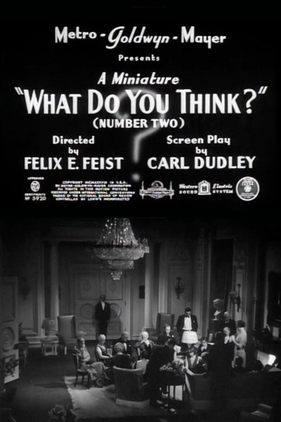 What Do You Think? (Number Two) Poster