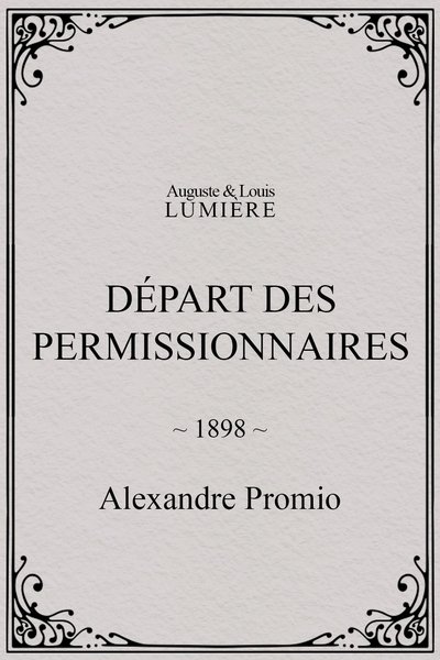 Poster do Filme Départ des permissionnaires