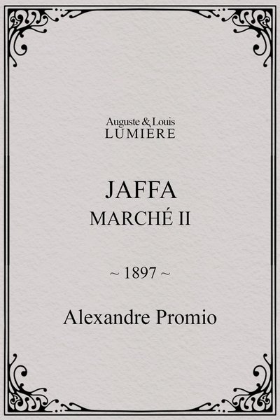 Poster do Filme Jaffa : Marché, II