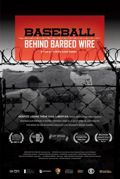 movie poster for Baseball Behind Barbed Wire