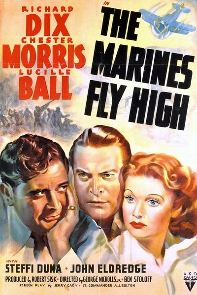 movie poster for The Marines Fly High