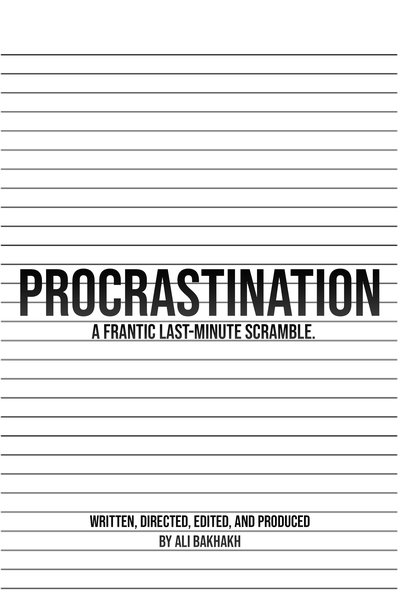 Poster do Filme Procrastination