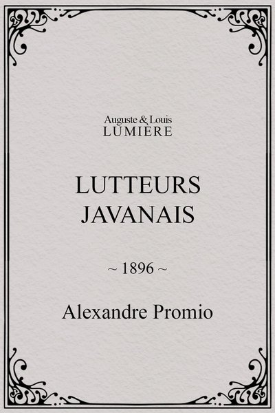 Poster do Filme Lutteurs javanais