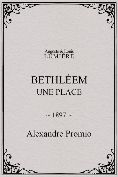 Poster do Filme Bethléem, une place