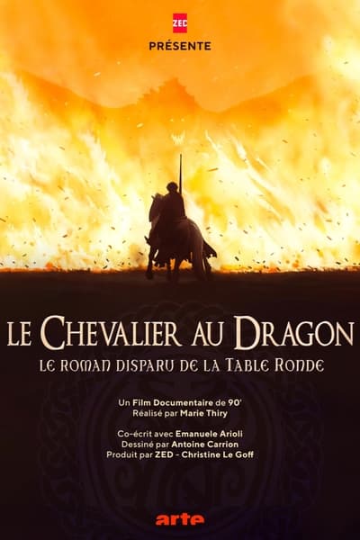 poster « Le Chevalier au dragon », le roman disparu de la Table ronde