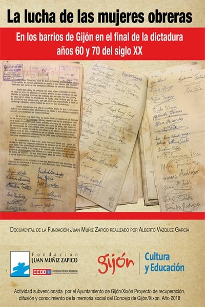 movie poster for La lucha de las mujeres obreras en los barrios de Gijón