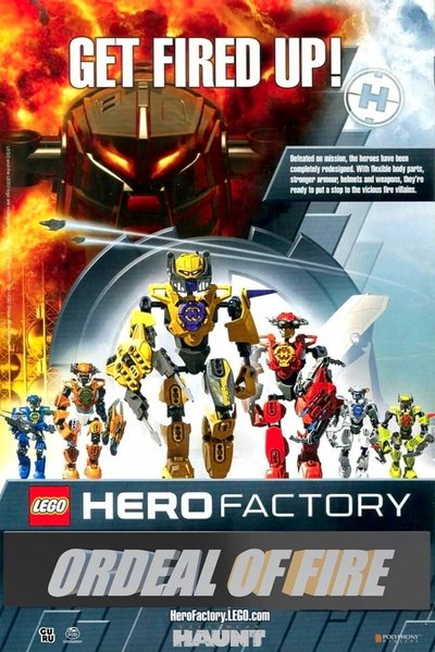 Poster for the movie LEGO Hero Factory: Ordeal of Fire