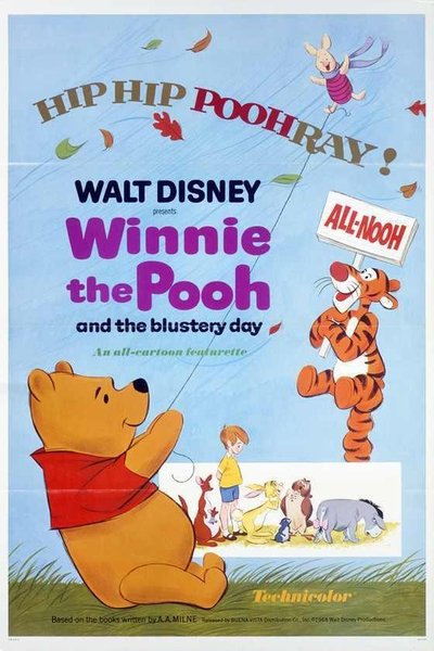 Poster for the movie Winnie the Pooh and the Blustery Day