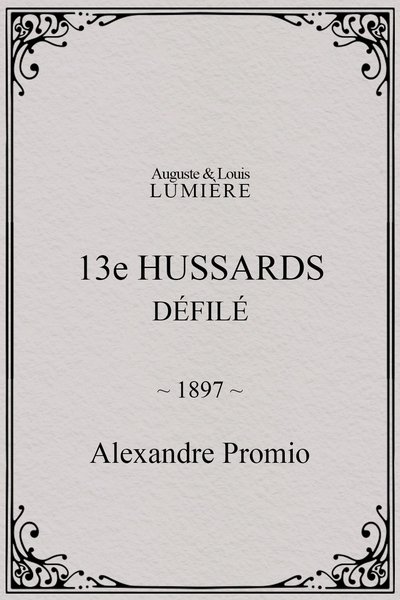 movie poster for 13e hussards : défilé