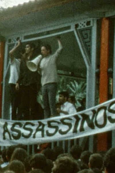 Poster do Filme Protesto Pela Morte do Estudante Jose Guimaraes / Visita da Rainha Elizabeth II a São Paulo