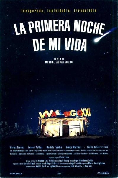 Poster for the movie La primera noche de mi vida