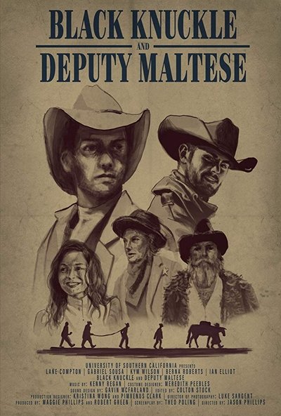 Poster for the movie Black Knuckle and Deputy Maltese
