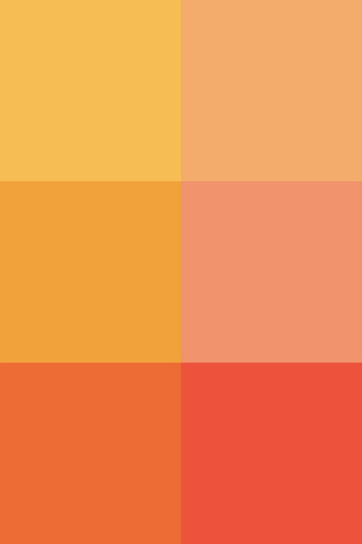 movie poster for #ef795a, #f49956, #e94e1b, #f9b233, #f39200, #e7302a.