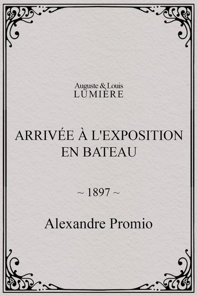 Poster do Filme Arrivée à l'exposition en bateau