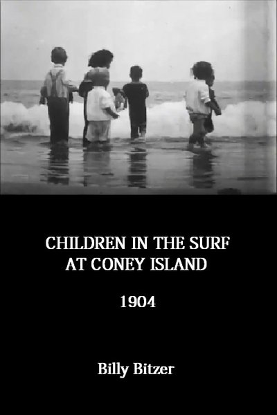 Children in the Surf at Coney Island poster Children in the Surf at Coney Island