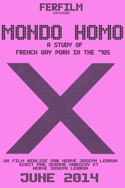 Poster for the movie Mondo Homo: A Study of French Gay Porn in the '70s