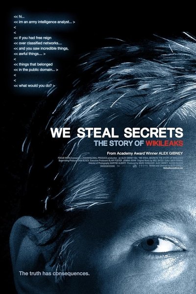 Poster for the movie We Steal Secrets: The Story of WikiLeaks