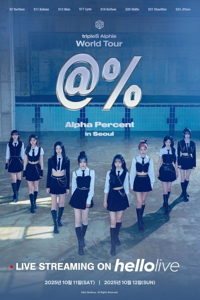 movie poster for tripleS Alphie World Tour Alpha Percent in Seoul day2