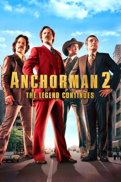 Poster for the movie Anchorman 2: The Legend Continues