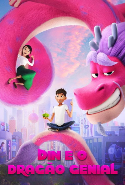 Poster do Filme Din e o Dragão Genial