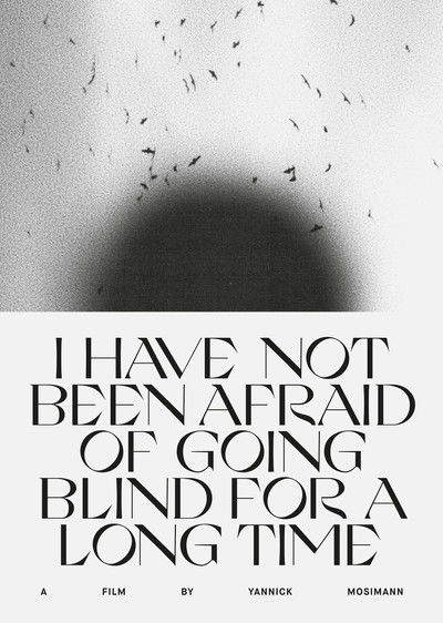 Poster do Filme I HAVE NOT BEEN AFRAID OF GOING BLIND FOR A LONG TIME