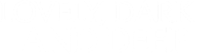 Lovely, Dark, and Deep Logo