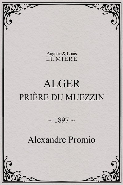 Poster do Filme Alger : prière du muezzin