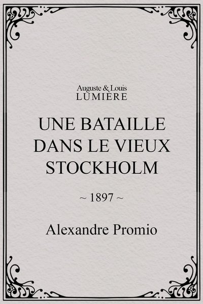 Une bataille dans le vieux Stockholm poster Une bataille dans le vieux Stockholm
