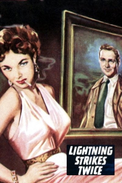 Poster for the movie Lightning Strikes Twice