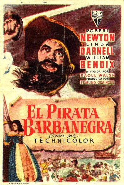 El pirata Barbanegra poster El pirata Barbanegra