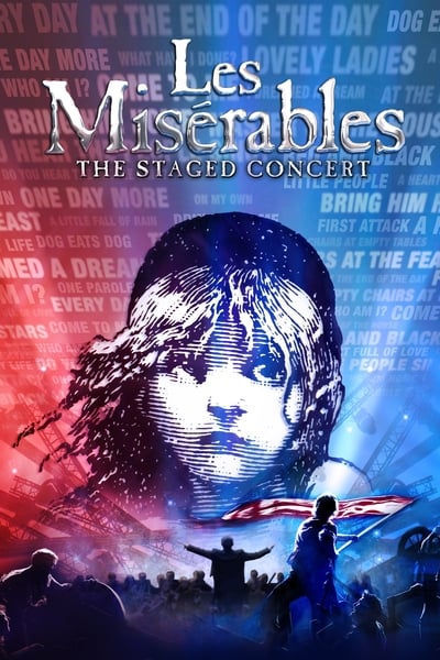 Poster for the movie Les Misérables: The Staged Concert