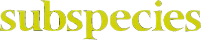 Subspecies Logo