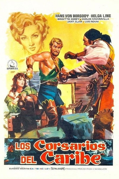poster Los corsarios del Caribe