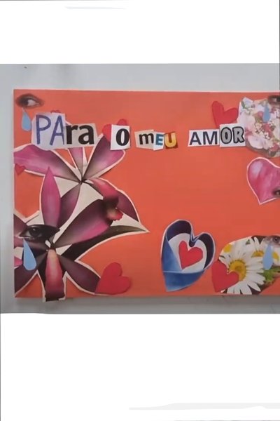 Poster do Filme Sentada à Mesa, O Sentimento de Amor, em uma Colagem.